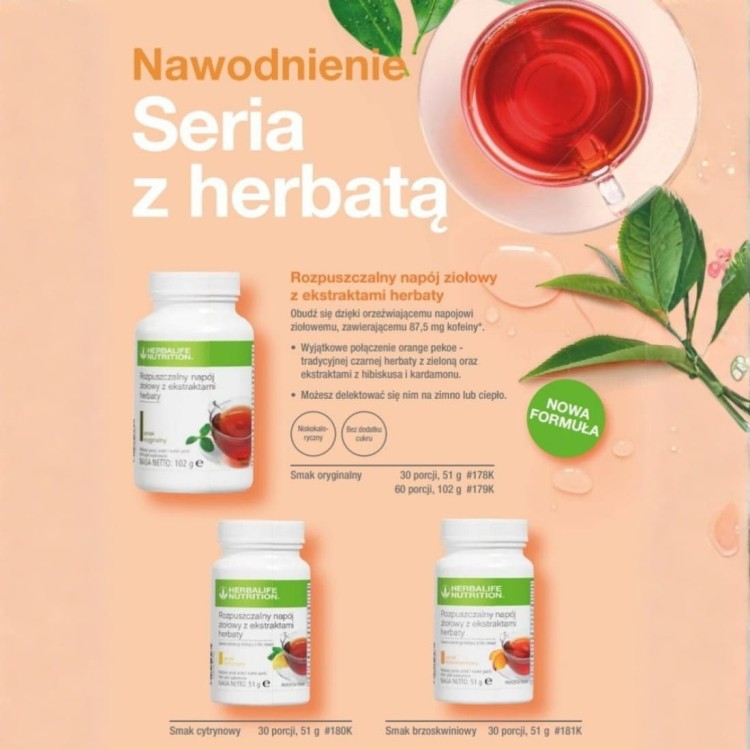 Herbata ziołowa Herbalife rodzaje