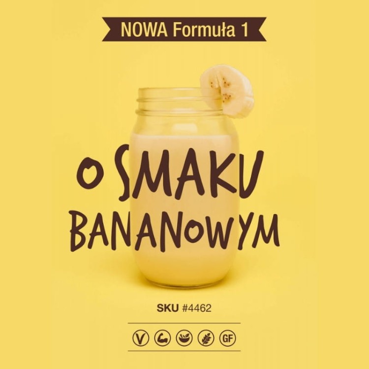 Koktajl Formuła 1 bananowy 550g