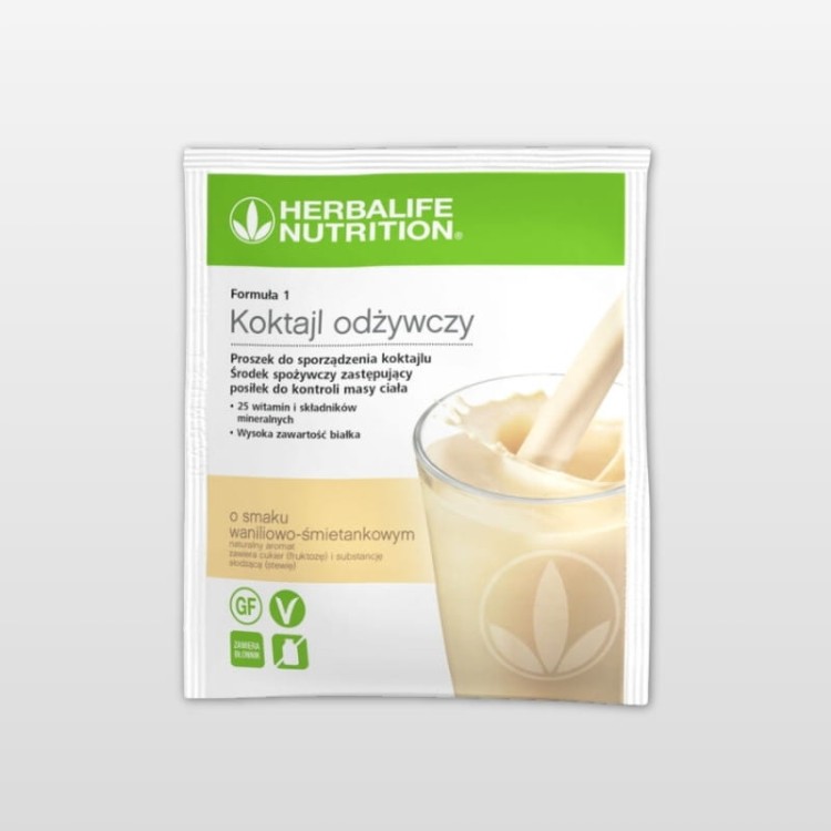 Koktajl Formuła 1 Herbalife waniliowo-śmietankowy 7 saszetek