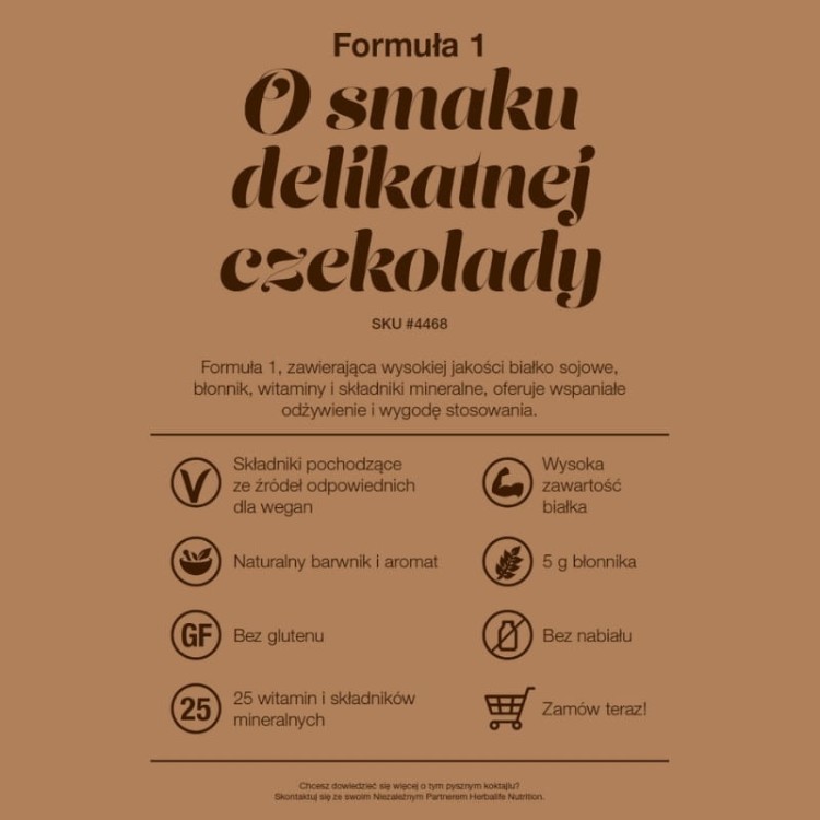 Formuła 1 Herbalife delikatna czek. 7 saszetek