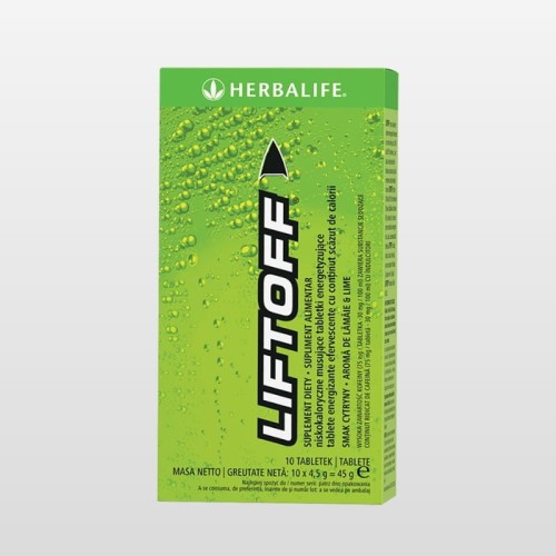Liftoff Herbalife Napój energetyczny cytryna 10 tabl.