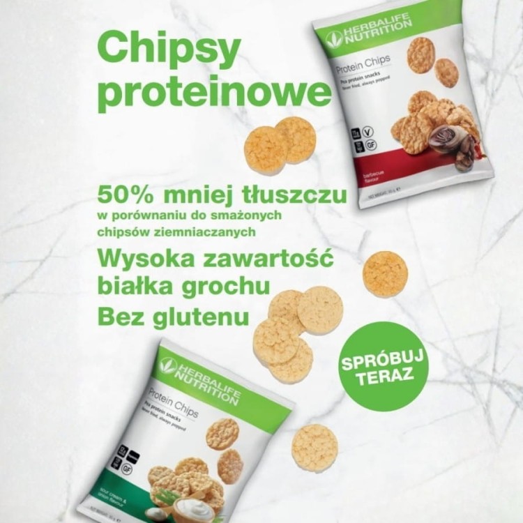Chipsy proteinowe Herbalife 2 smaki