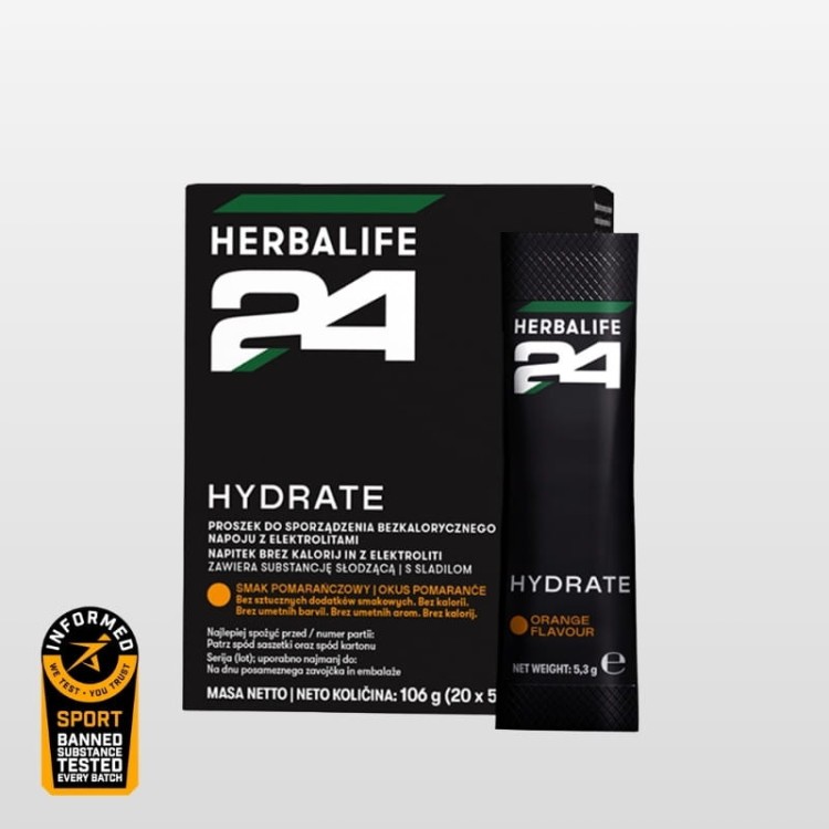 H24 Hydrate Napój izotoniczny Herbalife 20 saszetek