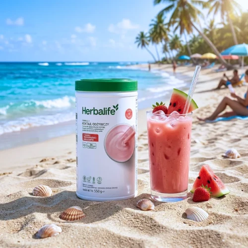 Koktajl Herbalife truskawkowo-arbuzowy