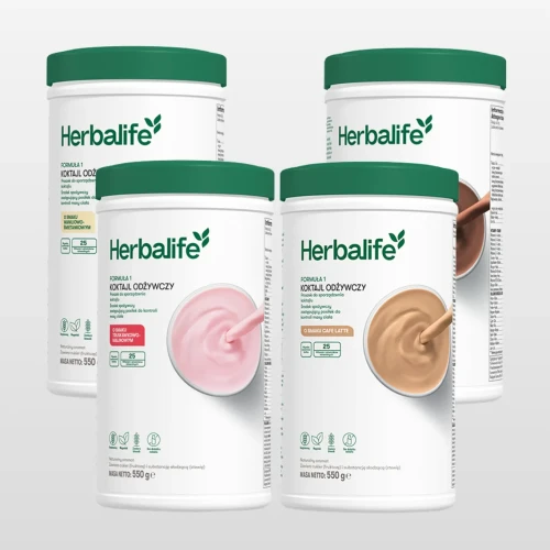 Koktajle Formuła 1 Herbalife różne smaki - 4 szt.