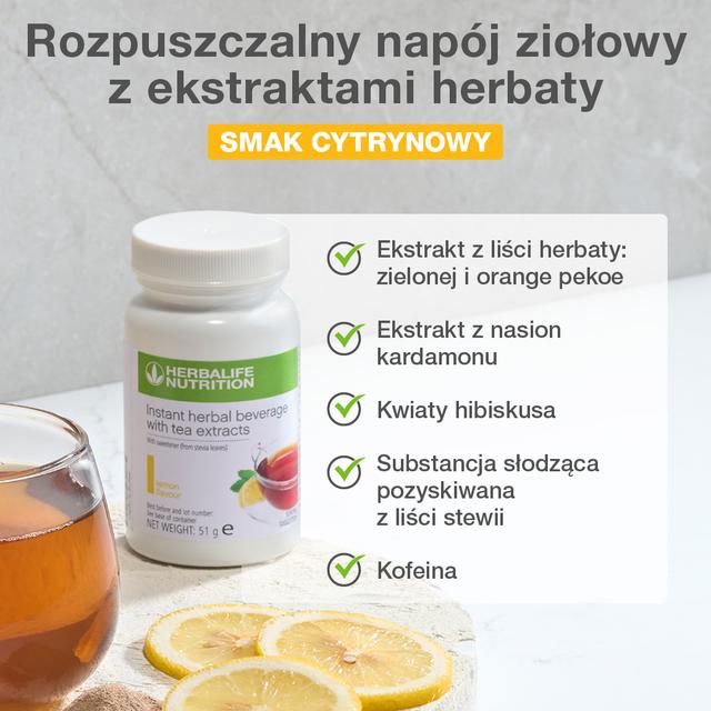 Herbata ziołowa Herbalife cytrynowa zalety