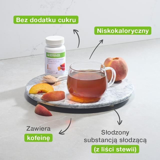 Herbata ziołowa Herbalife brzoskwiniowa korzyści