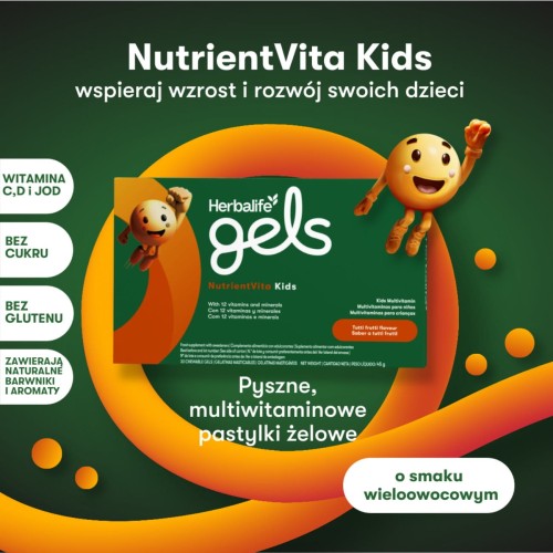 Żelki Herbalife NutrientVita Kids - 30 pastylek
