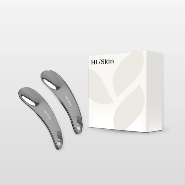 HL/Skin - Zestaw eleganckich szpatułek do pielęgnacji skóry - 2 szt.