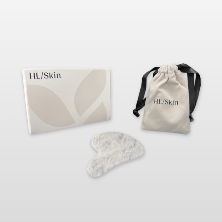 Kamień Gua Sha z białego jadeitu HL/Skin