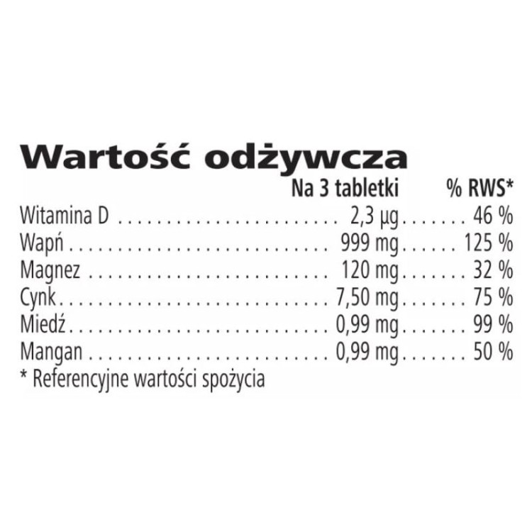 Xtra-Cal Herbalife wartości