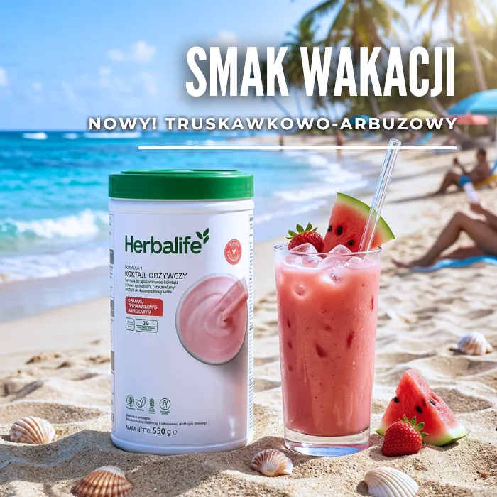 Koktajl Herbalife Formuła 1 truskawkowo-arbuzowy