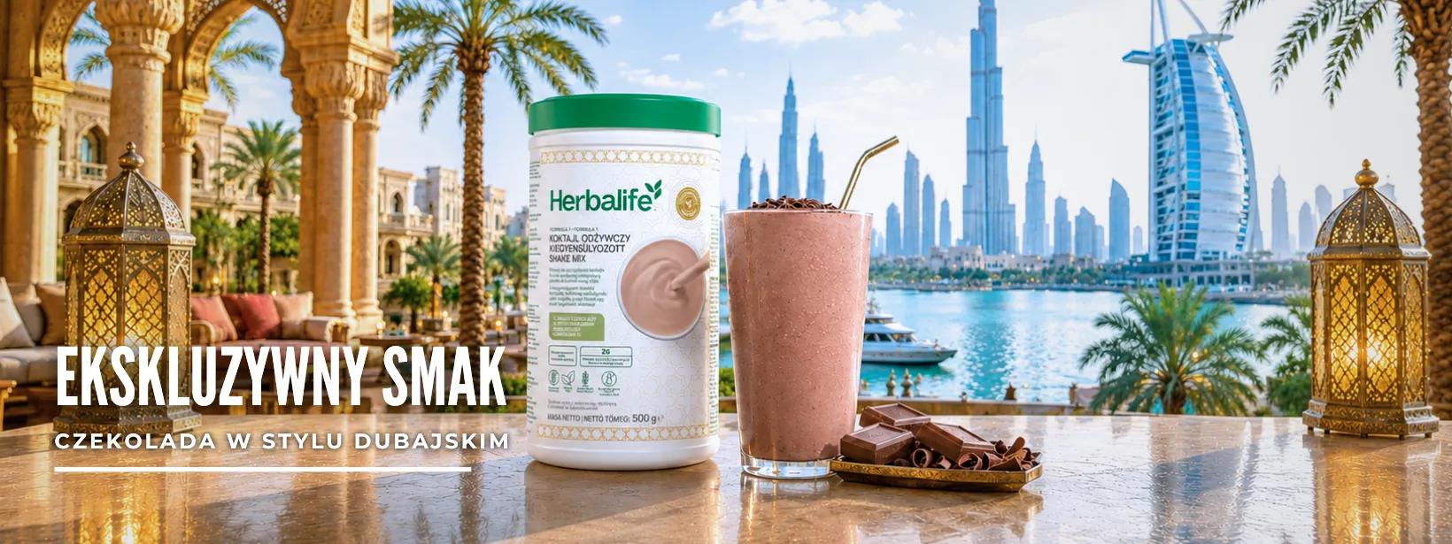 Smak czekoladowo-pistacjowy w stylu dubajskim od Herbalife