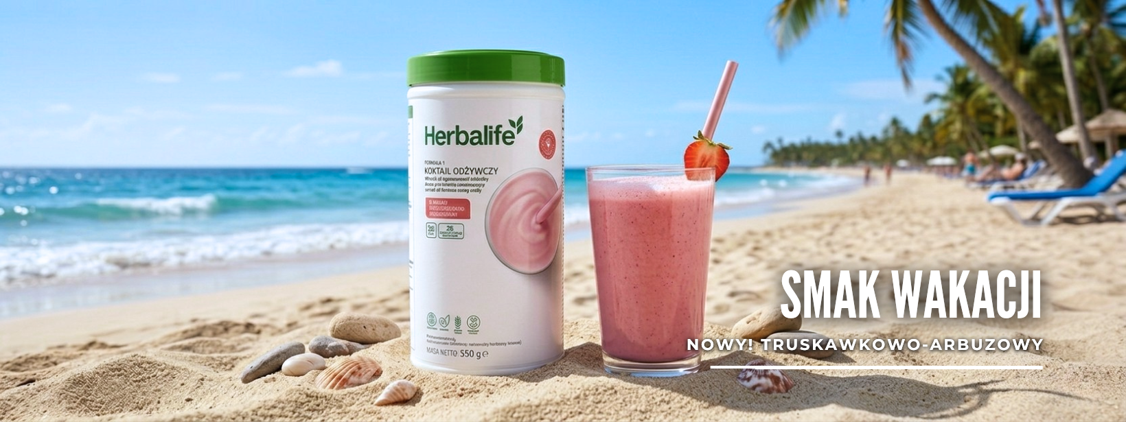 Koktajl Formuła 1 Herbalife truskawkowo-arbuzowy