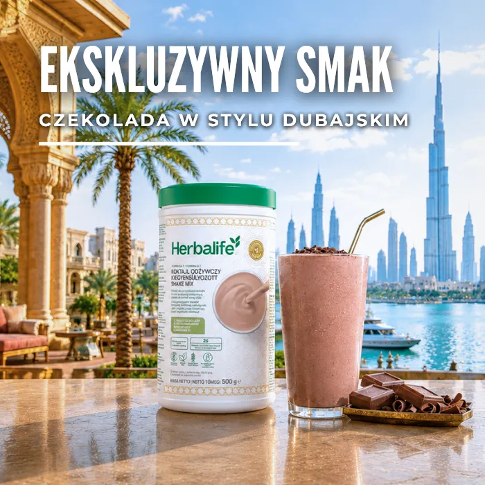 Smak czekoladowo-pistacjowy w stylu dubajskim od Herbalife