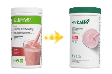 Koktajl Formuła 1 Herbalife truskawkowo-malinowy 550g
