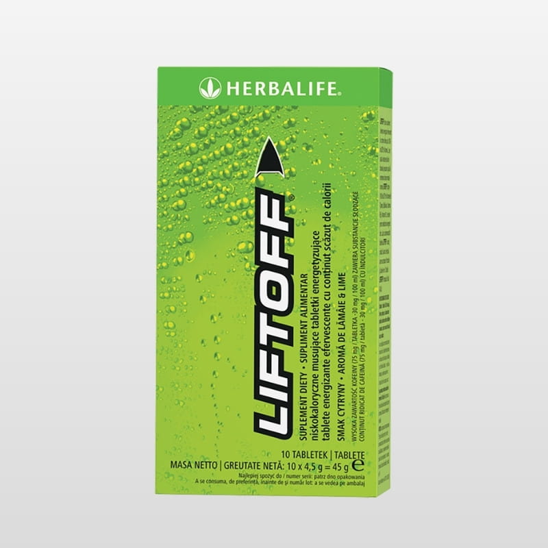 Liftoff Herbalife Napój energetyczny cytryna 10 tabl.