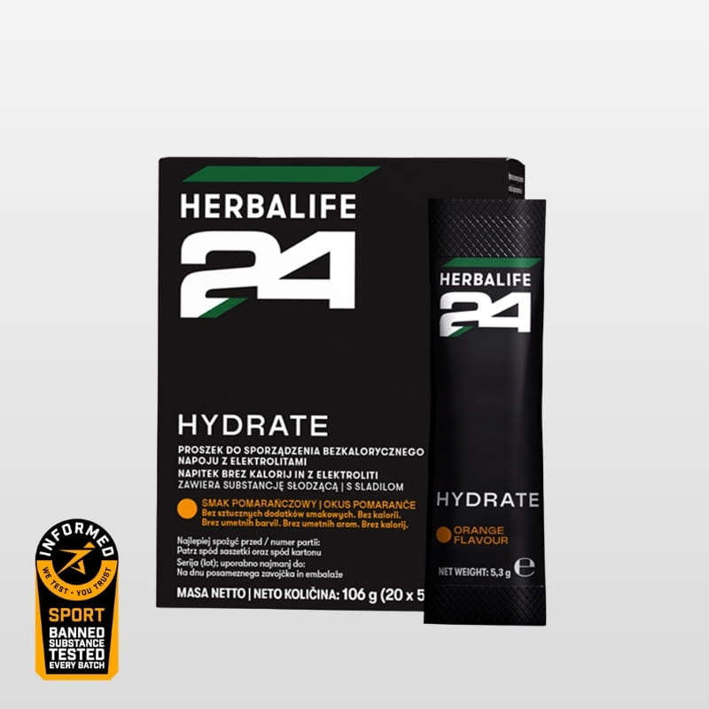 H24 Hydrate Napój izotoniczny Herbalife 20 saszetek