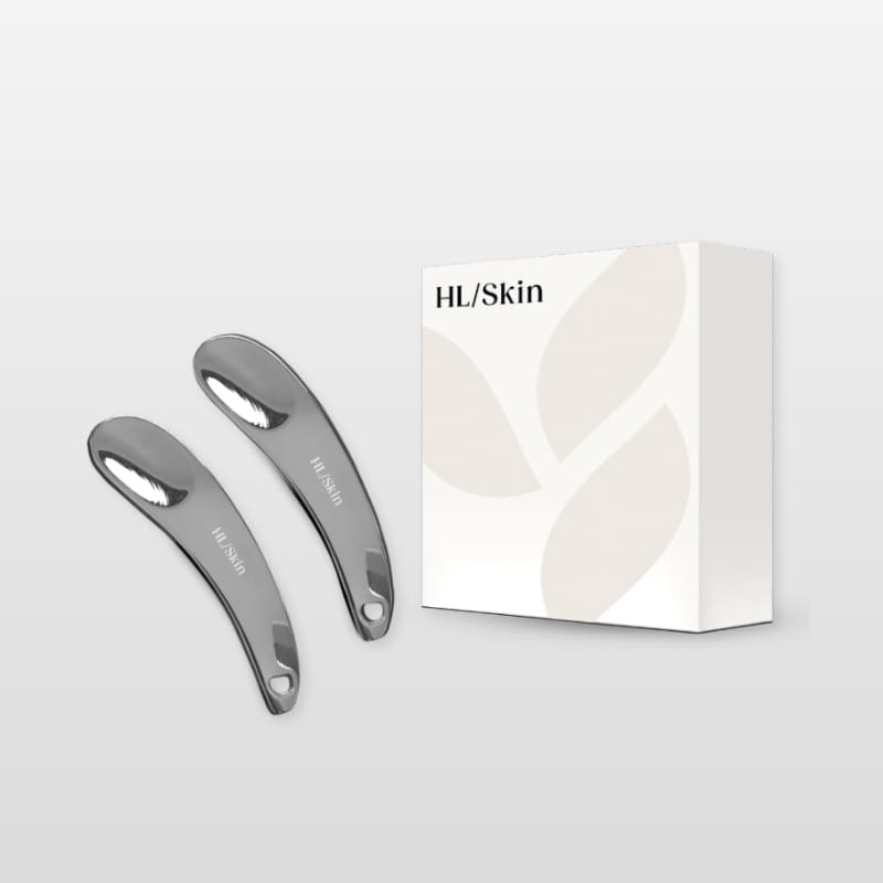 HL/Skin - Zestaw eleganckich szpatułek do pielęgnacji skóry - 2 szt.